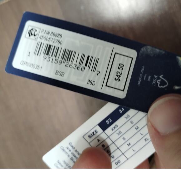 Gap Body NWT Size 36D (XL) Beige Everyday Multiway Underwire Padded Bra - Picture 8 of 9